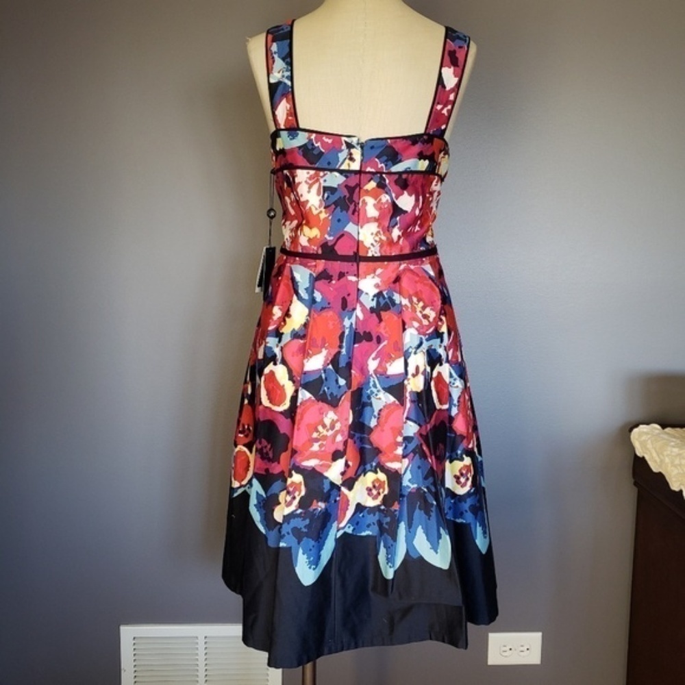 NWT Adrianna Papell Vibrant Print Sleeveless Dress - Picture 3 of 8